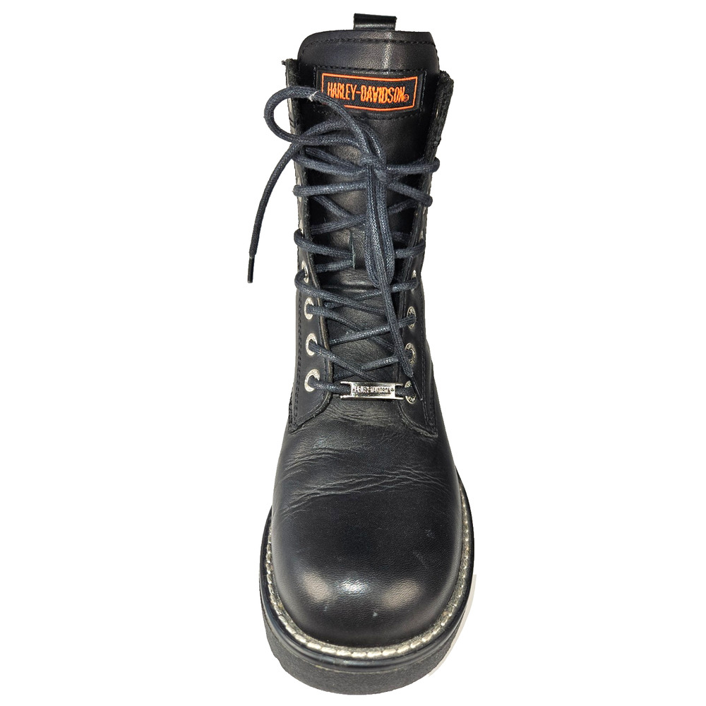 Harley-Davidson Liberator FG 6 Tie Leather Boots Women's 8.5 Black Y2K Vintage - Picture 5 of 13